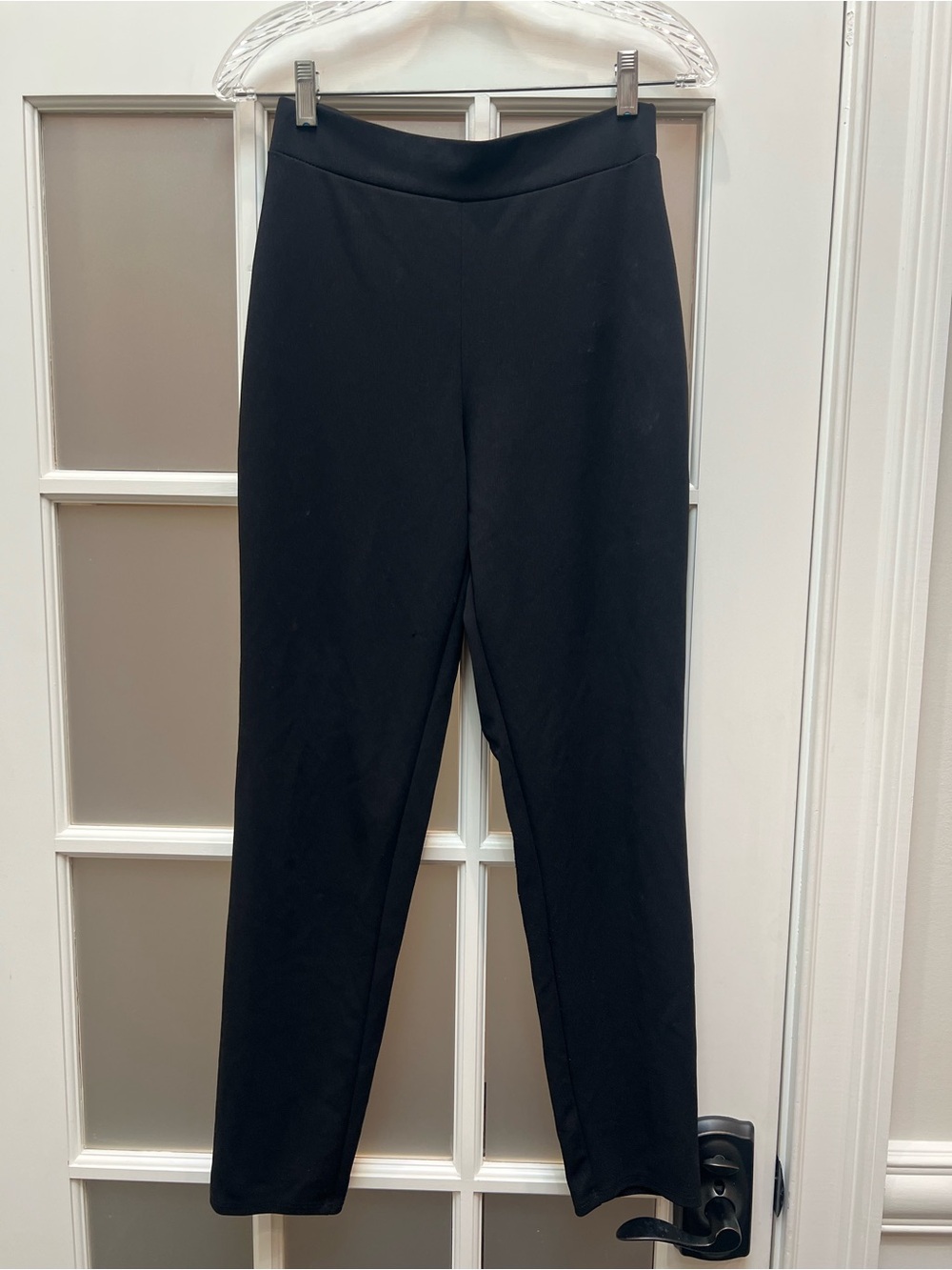 Fashion Nova Black Slim Straight Trousers